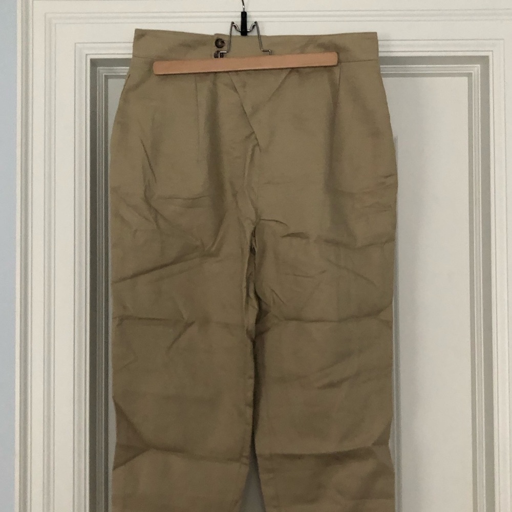 Oak and Fort Pleated Beige Pants Size 6